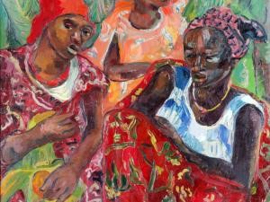 Irma Stern, Congo Group, 1946, oil on canvas