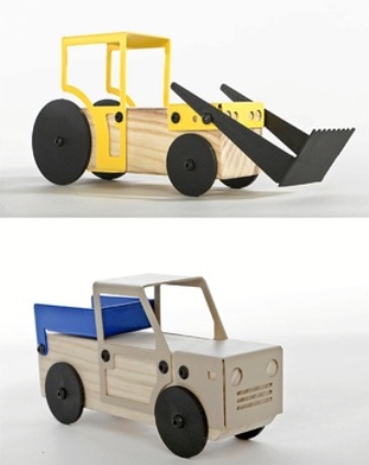 Designer vehicles to build with the kids