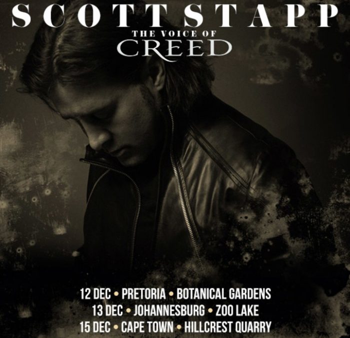 Scott Stapp, frontman of  Rock band Creed, in Cape Town