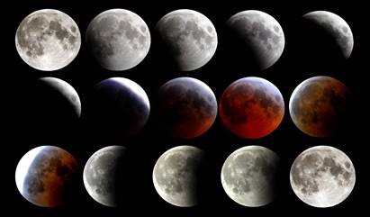 Telescopic Views of the Total Lunar Eclipse