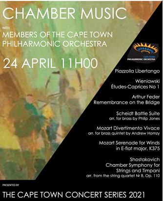 Cape Town Concert Series 1st 2021 Concert Invite