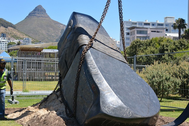 Global Stone laid in Green Point  Park