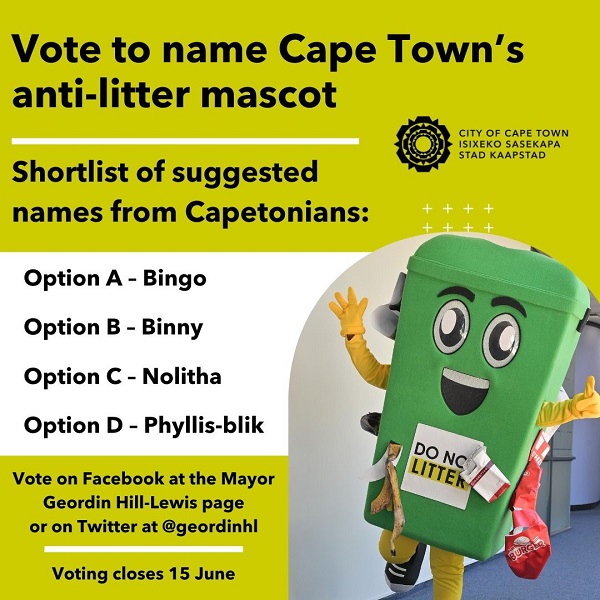 City’s new anti-litter mascot