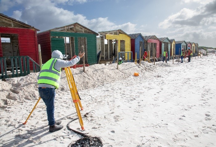 Muizenberg Beach Huts restoration under way